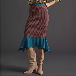 Current Air sweater Striped Skirt XS